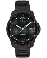 Movado Men's Bold Verso Swiss Automatic Ionic Plated Black Steel Watch, 41mm