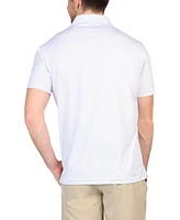 Tailorbyrd Men's Neon Grid Performance Polo