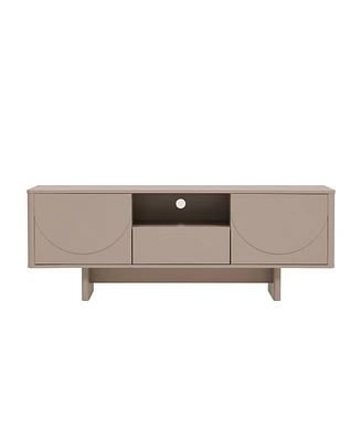 Manhattan Comfort 59" Wood Ella Modern 5-Shelf Tv Stand Fits TVs up to 55"