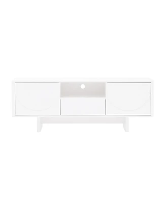 Manhattan Comfort 59" Wood Ella Modern 5-Shelf Tv Stand Fits TVs up to 55"