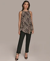 Donna Karan New York Women's Printed Sleeveless Blouse