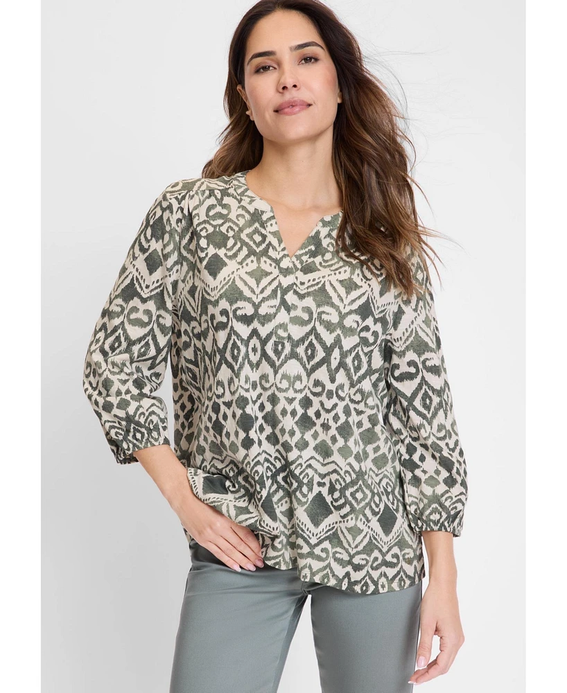 Olsen Women's Ikat Tunic T-Shirt