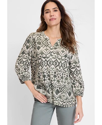 Olsen Women's Ikat Tunic T-Shirt