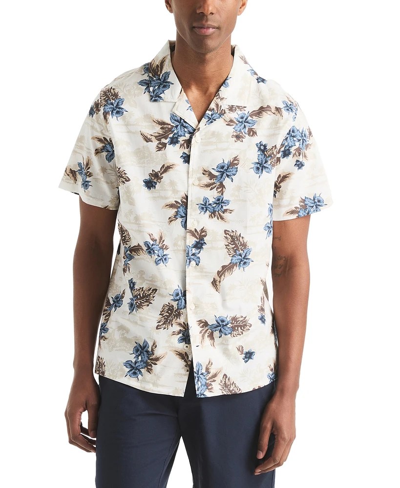 Nautica Men's Floral Camp Shirt