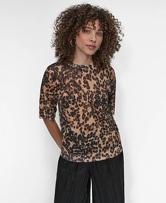 Dkny Women's Summer Cheetah Sweater