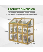 Wooden Garden Greenhouse: Polycarbonate Shed for Plant Protection