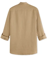 Scotch & Soda Men's Long Sleeve Linen Button-Front Shirt