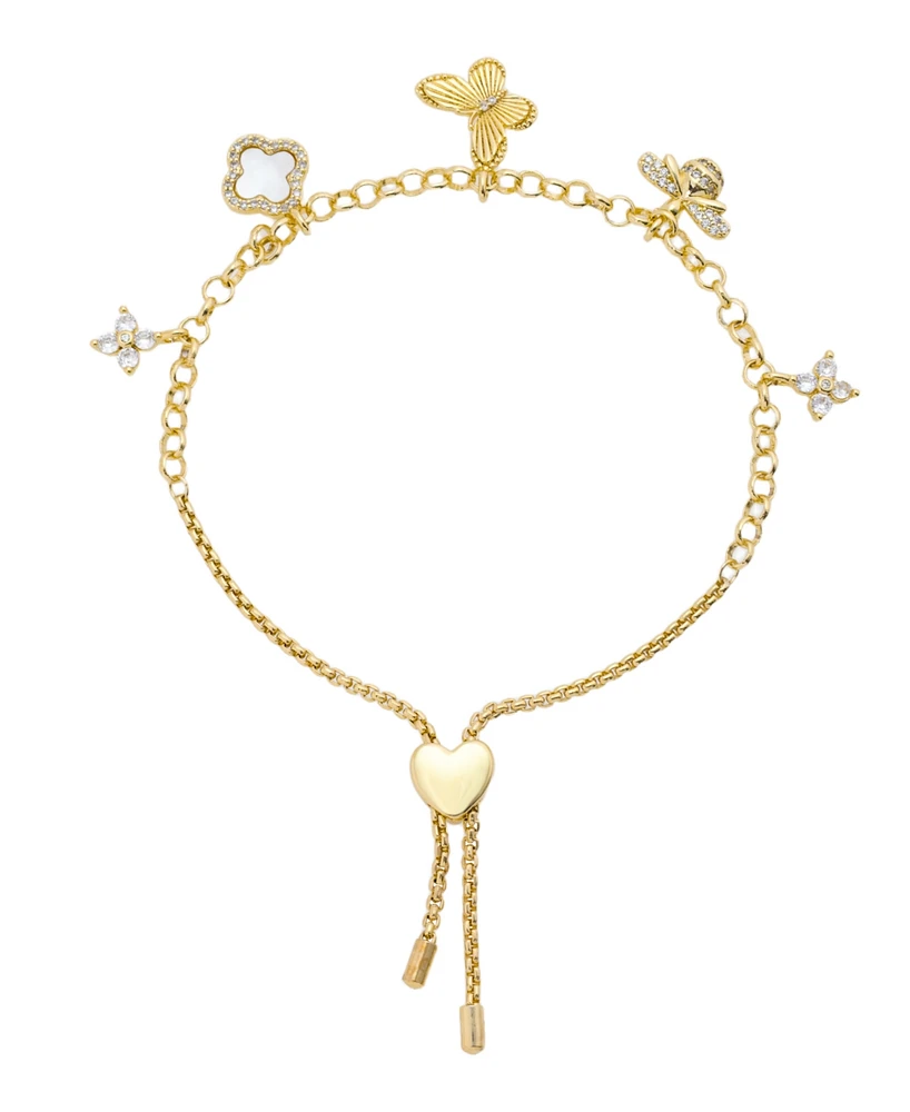 Unwritten Cubic Zirconia Butterfly Bolo Bracelet