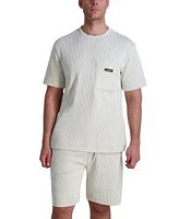 Karl Lagerfeld Paris Men's Relaxed-Fit Seersucker Shorts