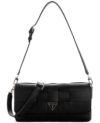 Guess Maylee Woven Flap Shoulder Bag