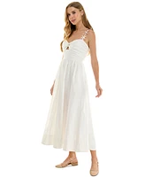 Juniors' Cut-Out Midi Dress