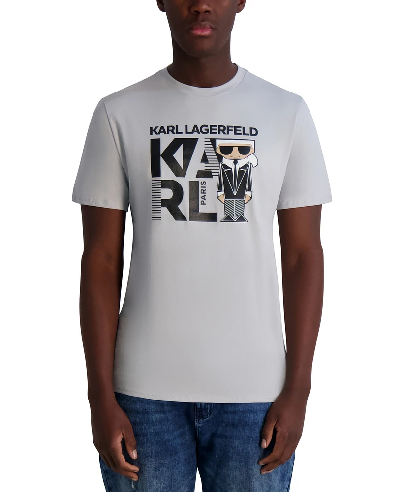 Karl Lagerfeld Paris Men's Kocktail Logo Graphic T-Shirt