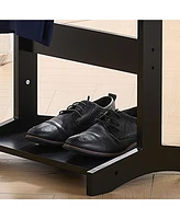 Kings Brand Furniture Mavy Valet Stand – Modern Organizer for Suits, Coats and Accessories Perfect Bedrooms Entryways