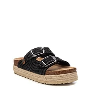 Women's Footbed Jute Wrapped Platform Sandals By Xti