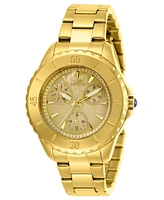 Invicta Women's Angel Quartz 3 Hand Gold Dial Watch