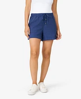 Cable & Gauge Women's Linen Blend Drawstring Short