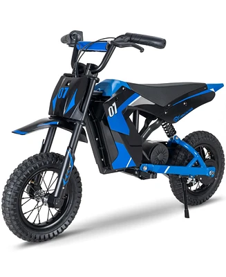 EV12M series children's electric motorcycle, electric motorcycle with 300W motor, speed up to 15.5MPH and 9.3 mph, with 3-speed mode adjustment, suita