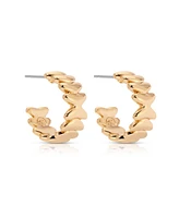 Ettika Small Metal Moderna Hoops