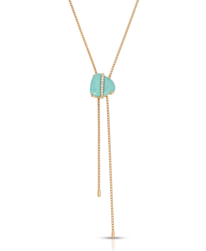Ettika Turquoise Solstice Bolo Necklace