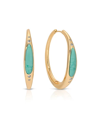 Ettika Turquoise Solstice Hoops