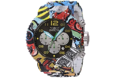 Invicta Men's 43233 Pro Diver Quartz Chronograph Black, Yellow Dial Watch
