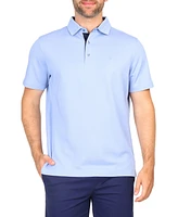 Tailorbyrd Men's Solid Modal Polo w/Contrast Trim