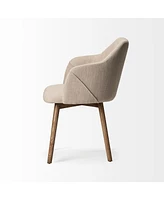 Fabric Upholstered Dining Arm Chair for Modern Dining Room Furniture