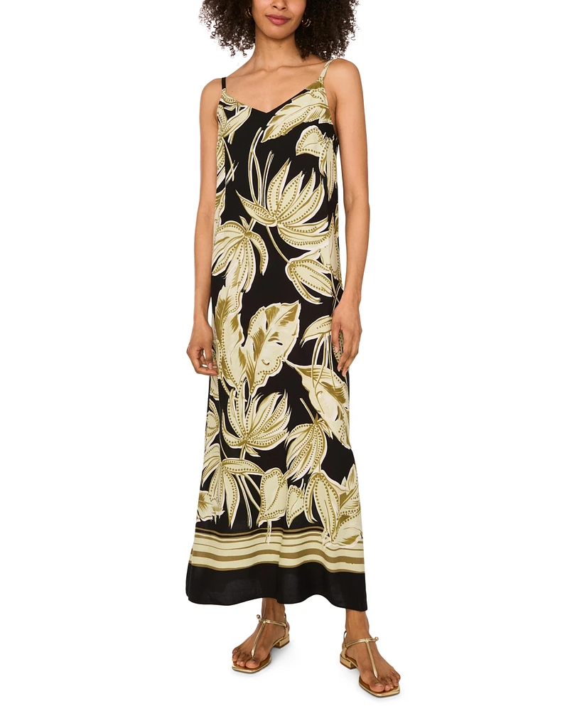 Vince Camuto Women's Floral-Print Maxi Slip Dress