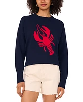 Vince Camuto Women's Cotton Lobster Crewneck Sweater