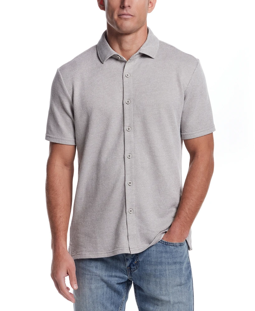 Weatherproof Vintage Men's Twill Knit Shirt
