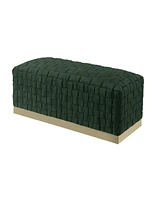 Velvet Upholstered Bench – Elegant Accent Seating for Bedroom, Hallway, or Living Room