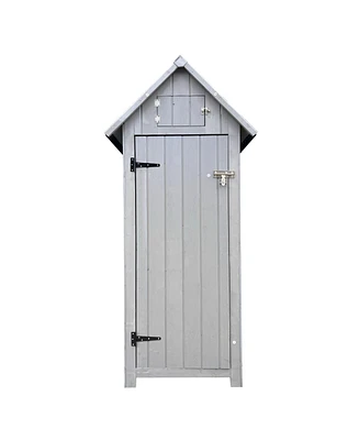 Mondawe 30.31"X 50.48"X 65.75" Outdoor Storage Natural Color