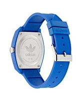 adidas Unisex Analog Blue Resin Watch, 38mm