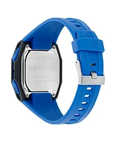 adidas Unisex Analog Blue Resin Watch, 48mm