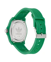 adidas Unisex Analog Green Resin Watch