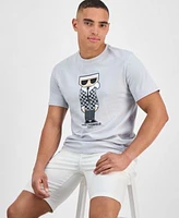 Karl Lagerfeld Mens Logo Graphic T Shirt Shorts