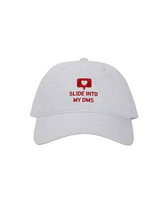 Generic Men's Valentine's Day Slide Into My DMs White Dad Hat