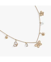 Puffy Butterfly Charm Necklace