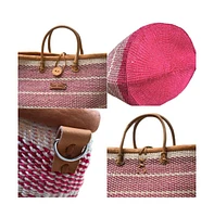 Bold Journey Handmade Sisal Market Tote Basket Bag
