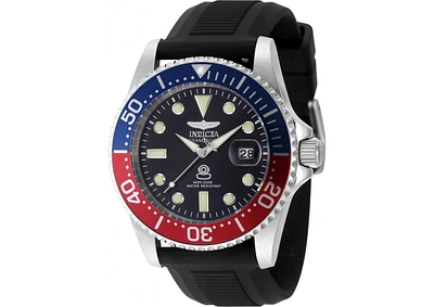 Invicta Men's 48215 Pro Diver Quartz 3 Hand Black Dial Watch