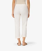 Cable & Gauge Women's Linen Blend Straight Leg Pant