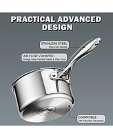 Cooks Standard Multi-ply Clad Stainless Steel 10-Piece Cookware Set