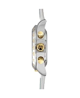 Abingdon Co. Women's Jordan Chronograph Multifunctional Champagne Leather Strap Watch, 40mm