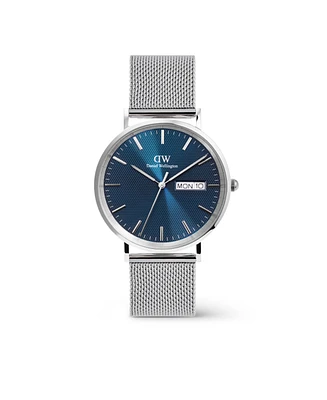 Daniel Wellington Men's Analog Silver Tone Stainless-Steel Watch, 40mm