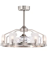 Home Accessories 28" Luciala 6-Light Indoor Ceiling Fan Chandelier