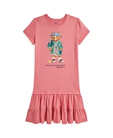 Polo Ralph Lauren Big Girls Bear Tiered Jersey Dress