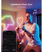 Lepro N1 Ai Smart Rgb Rope Lights, LightBeats Music Sync, Color Segment Diy, Voice Control Via App