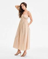Boss Orange Women's Cotton Sweetheart-Neck Maxi Dress