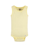 Gerber Baby Girls Sleeveless Flowers Onesies, 5-Pack