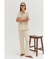 Crescent Women's Ember Sheer Button Up Shirt